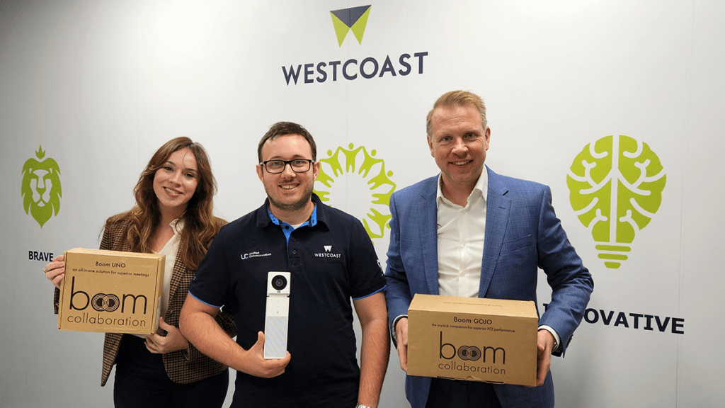 Boom Collaboration Partners with Westcoast as Official UK Distributor for Video Conferencing Products