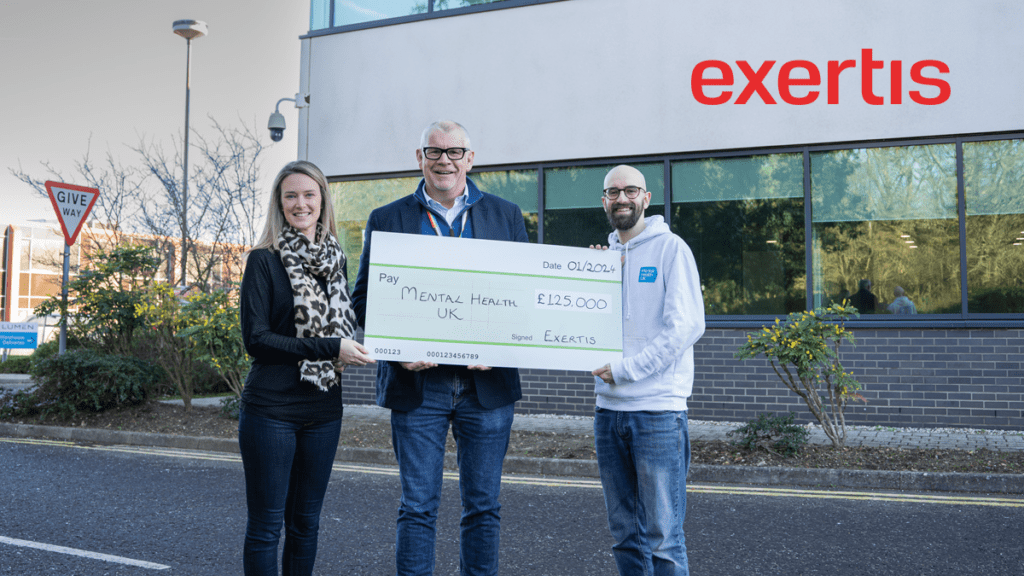 Exertis Raises £125,000 for Mental Health UK, Shifts Focus to Local Charities for FY25