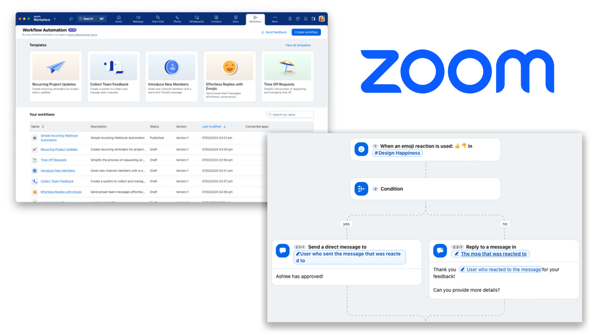 Zoom Workflow Automation: Boost Efficiency with No-Code Builder