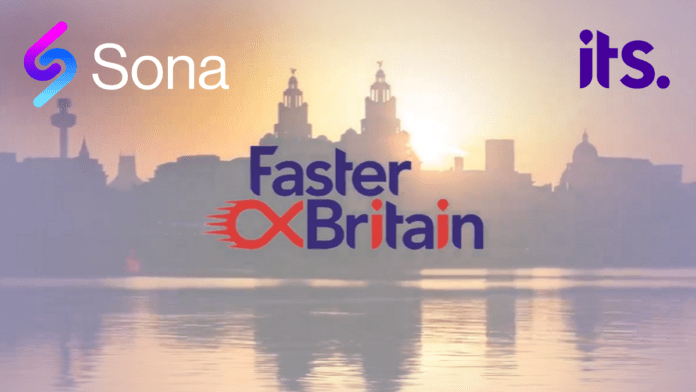 Sona Business Partners with ITS to Boost Faster Britain Project