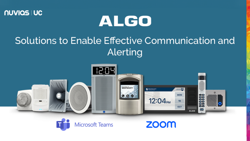 Nuvias UC Welcomes Algo Communication Products Ltd