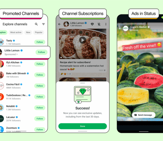 WhatsApp: now with Adverts in Status or Channels