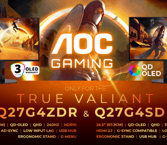 AGON by AOC First Gaming Monitors with QD-OLED technology: Q27G4ZDR and Q27G4SDR