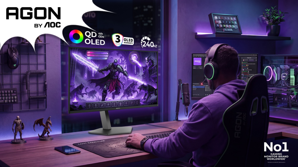 AGON by AOC’s Flagship 32″ OLED returns Brighter and Faster: AGON PRO AG326UZD2
