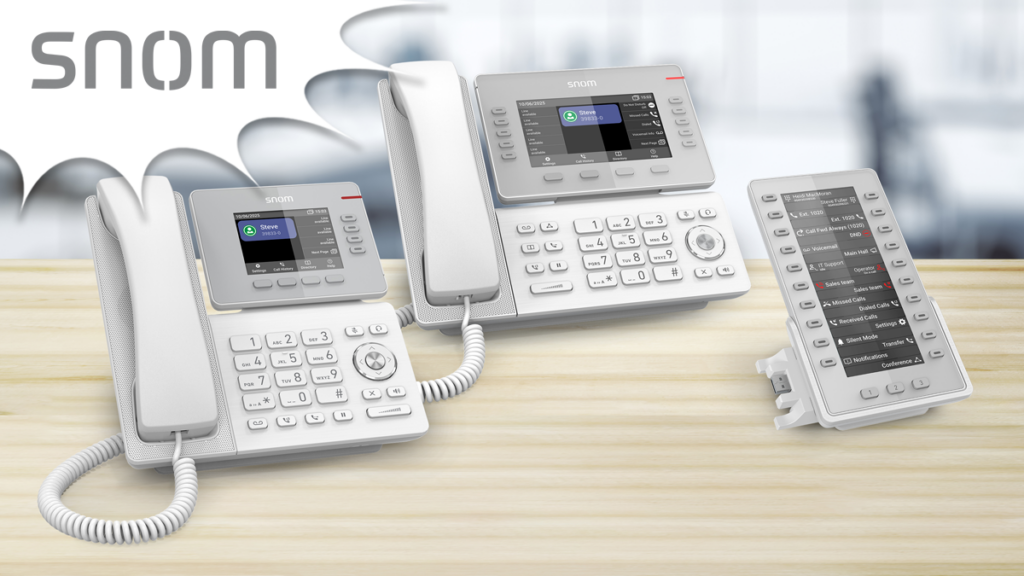 Snom D8xx series: now with White Colour Variants