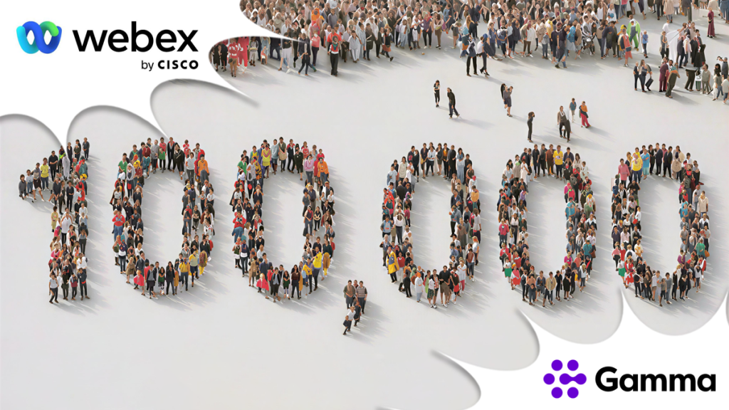 Gamma Sets Global Record with 100,000+ Webex Wholesale Users