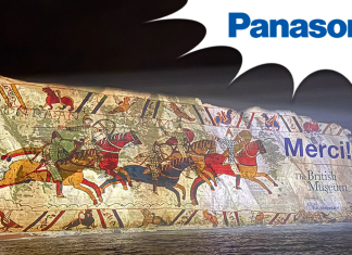 Pixel Sharp Projects onto White Cliffs of Dover with Panasonic Projection with purpose